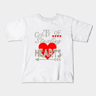 Guilty Of Stealing Hearts Kids T-Shirt